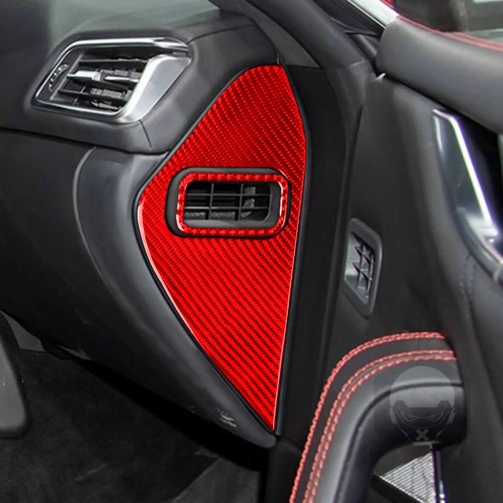 FOR Maserati Ghibli 2014-2022 Car Door Collision Buffer Pad Panel Cover Soft Carbon Fiber Interior Decor Accessories Sticker