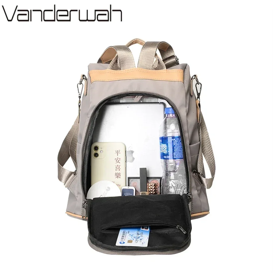 3 In 1 High Quality Anti-theft Backpack Women Waterproof Oxford Shoulder Bags School Bags for Teenager Girls Rucksack Travel Bag