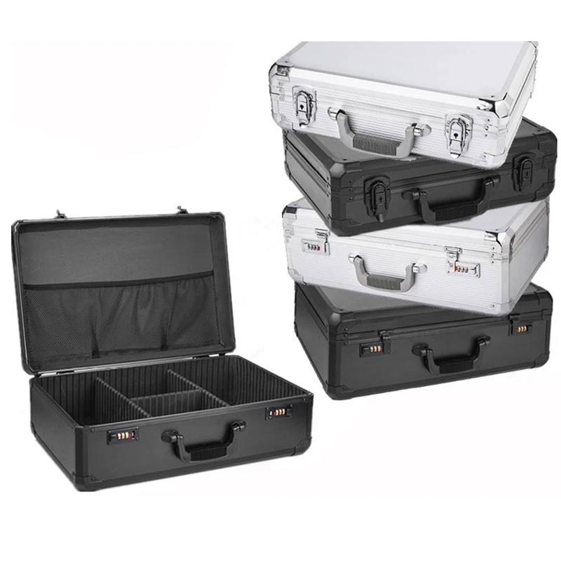 Aluminum Tool case Suitcase Toolbox File Box Impact Resistant Safety Equipment Camera Bag Sample Display Toolbox