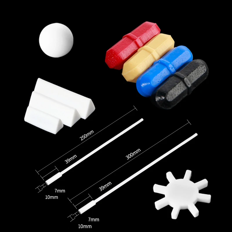 PTFE magnetic Stir bar stirring rod Various shapes Magnetic Stirrer Mixed Bars Agitator Rotating Bars Recovery Rod