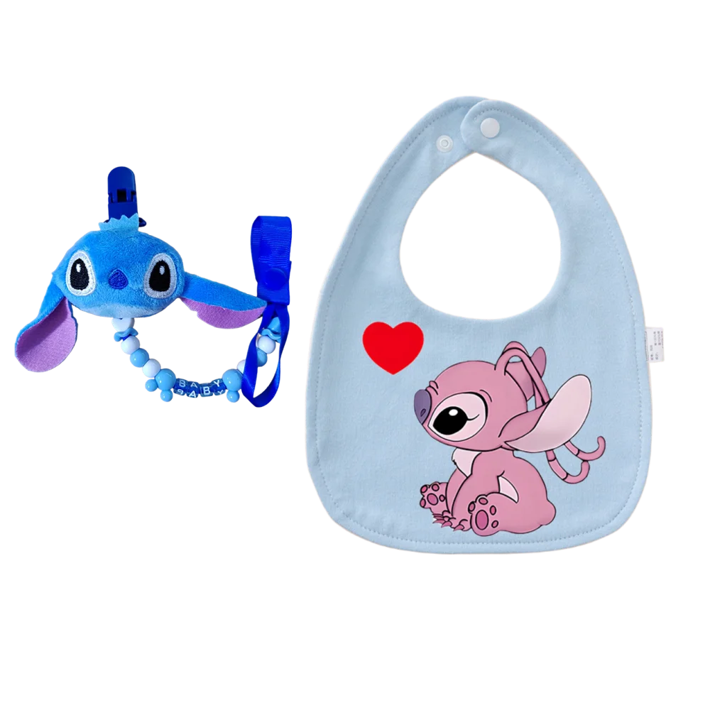 

Baby feeding bib - Kawaii baby soothing pacifier chain baby bib spit-up cloth suitable for newborns infants and children's bib