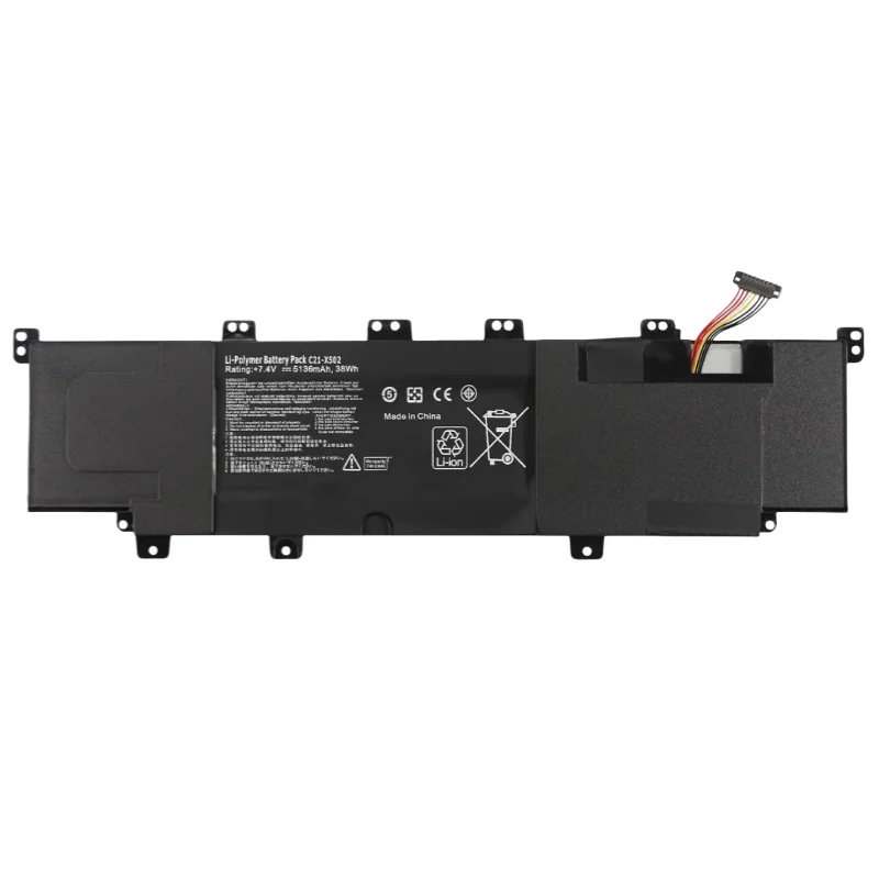 New C21-X502 Laptop Battery for ASUS VivoBook X502 X502C X502CA S500 S500C S500CA PU500C PU500CA Notebook C31-X502 7.4V 38Wh