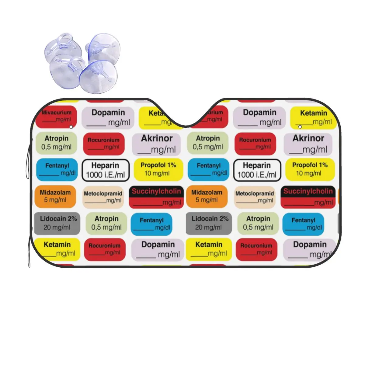 

Anesthesia Medication Sunshade Windscreen Car Front Windshield Window Sun Visor Accessories Covers