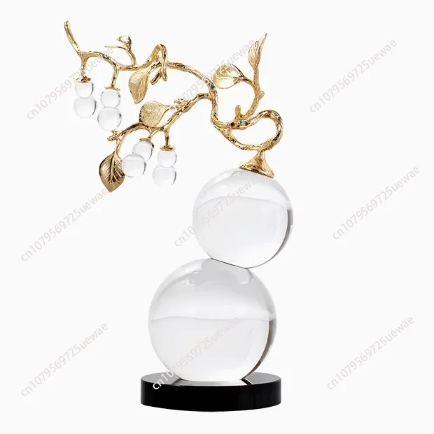 

Хрустальный орнамент из тыквы, светлая роскошная гостиная, ТВ-шкаф, украшение для винного шкафа, украшения на новоселье