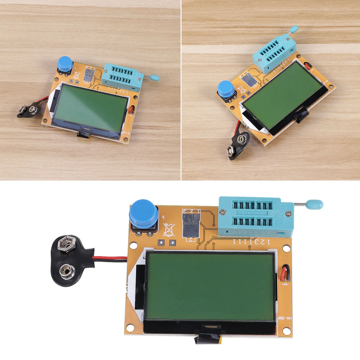 LCD Digital Tester DIY Medidor Backlight Diodo Triodo Capacitância ESR Medidor LCD