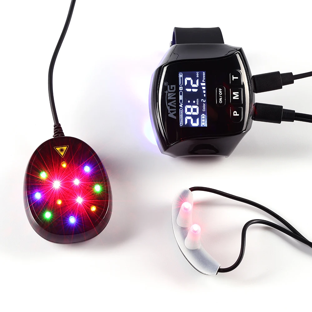 Hypertension Diabetic Treatment Laser Therapy Watch Blood Pressure Rhinitis LLLT Sugar Device