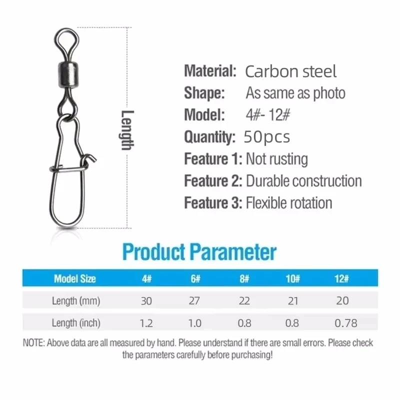 Delysia King 50/100/200 Piece Set of  Fishing connector fishing gear kit