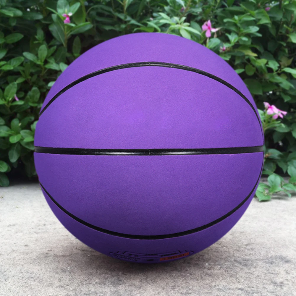 Size 7 Indoor/Outdoor Basketball Wear-resistant Dribbling Training Ball Anti Slip Suede Microfiber Basketball for Adults Teens