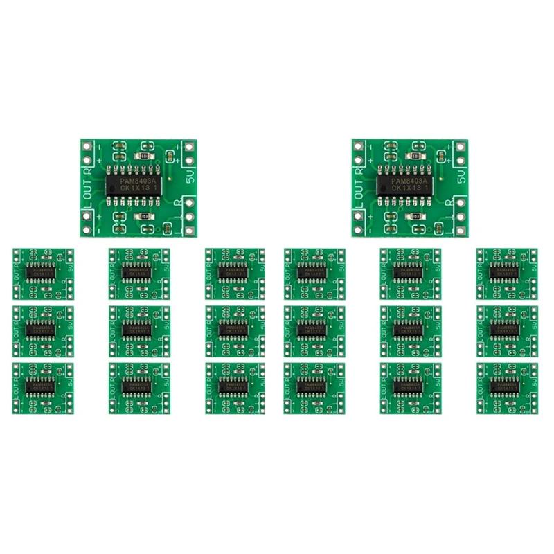 20 PCS PAM8403 Module Super Mini Digital Amplifier Board 2 X 3W Class D Digital 2.5V To 5V Power Amplifier Board