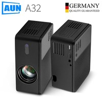 AUN A32 MINI Projector Bracket Home Theater Portable LED Projector WIFI Mirror Android IOS Phone Tablet Computer 4K 1080P Movie