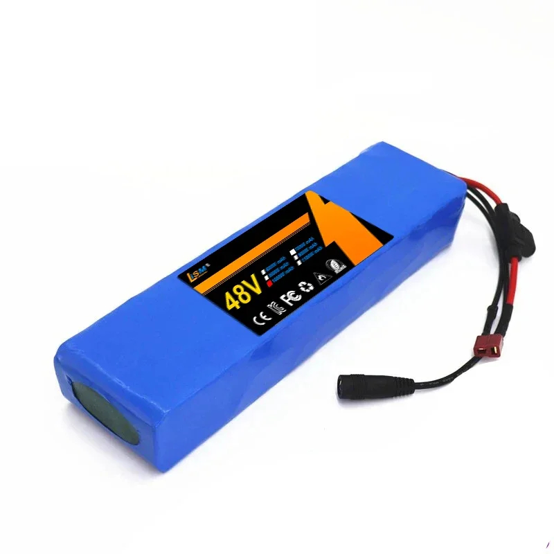 E-bike Battery Pack 48v 100Ah 18650 Lithium Ion Battery Pack 13S2P Bike Conversion Kit Bafang1000w and 54.6V 2A Charger+ Plug