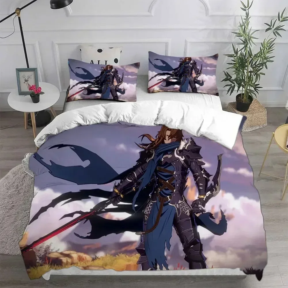 

Granblue Fantasy Bedding Set Printed Bed Set With Pillowcase Duvet Cover Soft Queen King Size Bedclothes Home Kids Adult Size