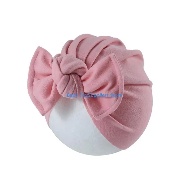 

R1WF Toddler Hat Bowtie Caps Baby Headwrap Windproof for Head Wear Universal for Head