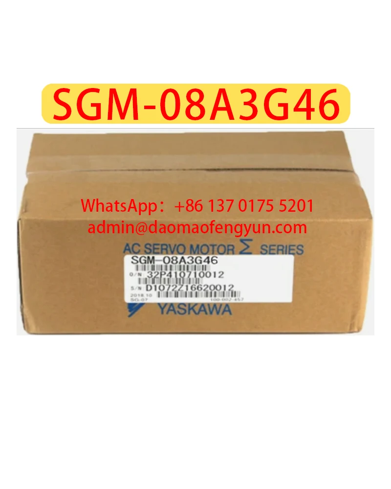 SGM-08A3G46 Nowy, oryginalny serwomotor, autentyczny, SGM 08A3G46, szybka wysyłka