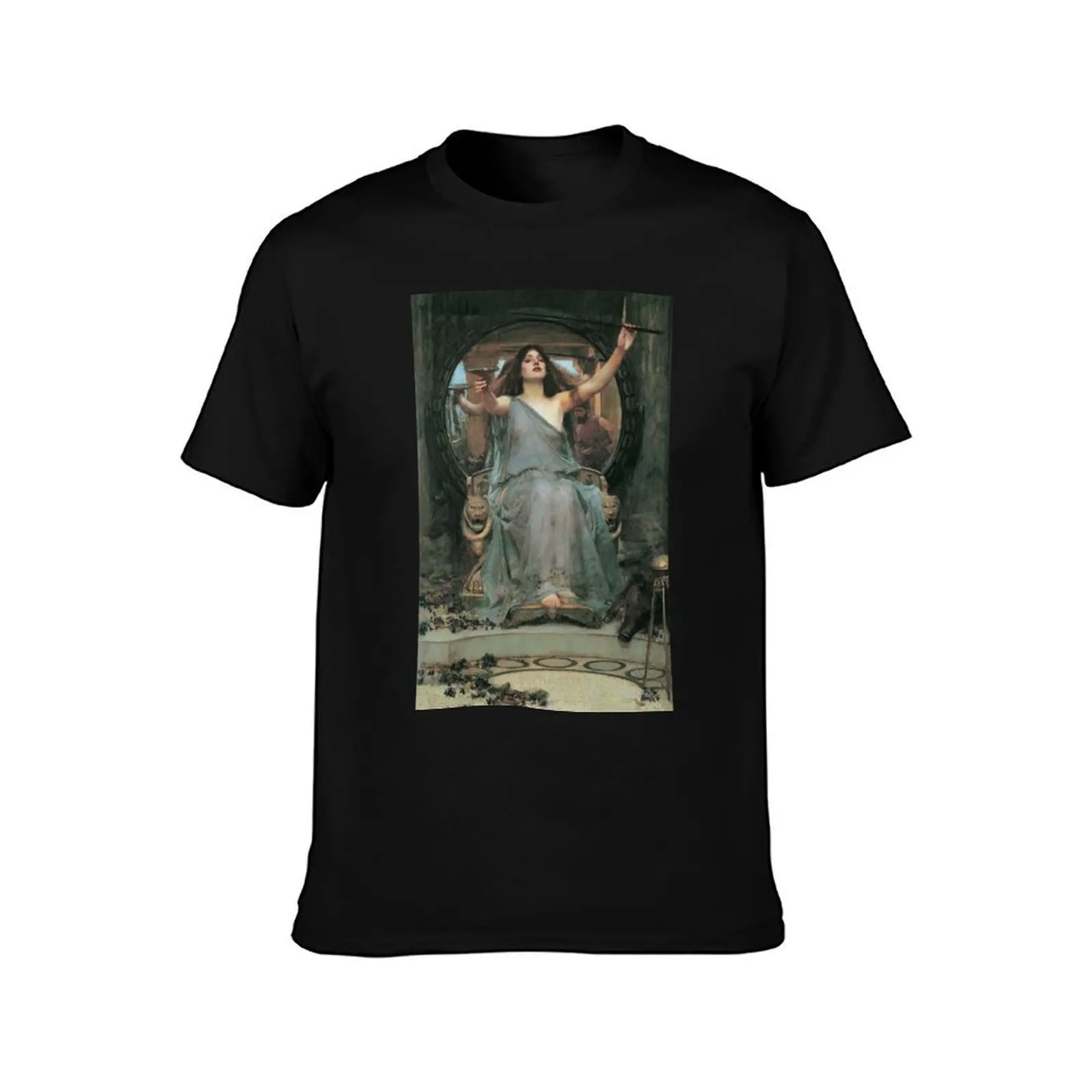 Circe Offering the Cup to Ulysses, 1891 John William Waterhouse T-Shirt, Summer Casual Cotton Tee, Oversized Streetwear Tops