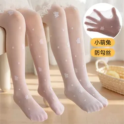 Summer thin children Tights girls stockings baby rabbit anti-mosquito sox leggings hook silk stocking dance pantyhose