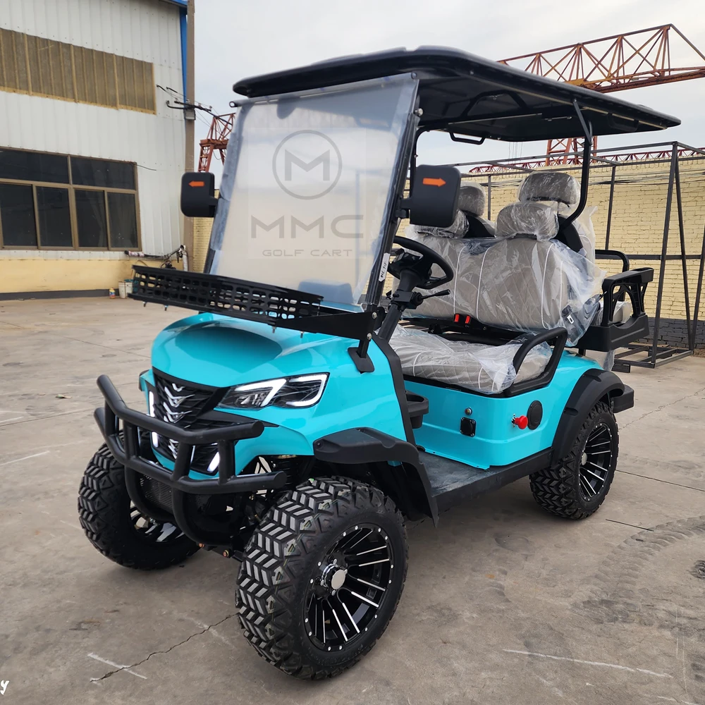 MMC New Product Lithium Battery Electric Golf Cart 4 Wheel 4 6 Seater 4KW/5KW Golf Car Solar Panels Adult Scooter Golf Carts