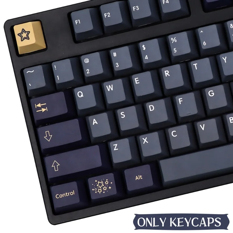 English Japanese Stargazing Theme Key Cap 133/142 Key Original Factory Height Personalized Pbt Mechanics Keyboard Key Caps