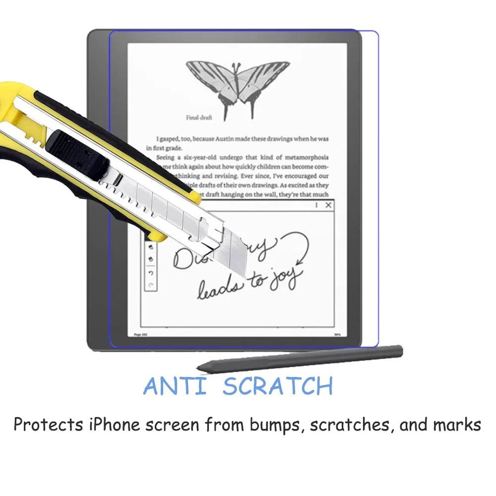 Protector de pantalla HD para Kindle Scribe, película protectora a prueba de explosiones, no de vidrio, 3 piezas, 2022 pulgadas