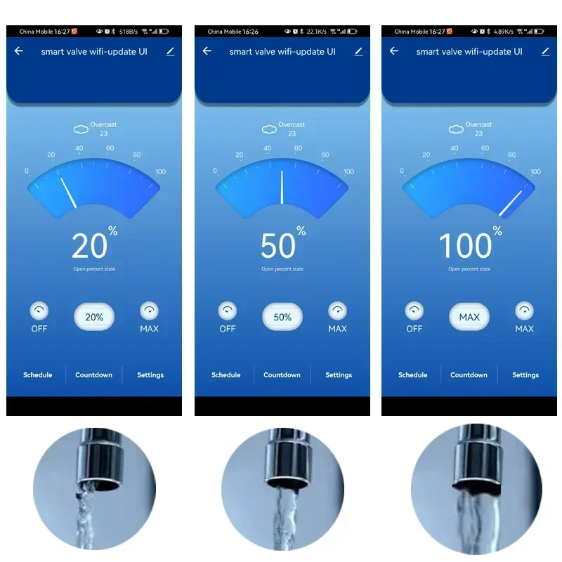 Tuya Wifi Intelligent Water  Ball Valve Shut off Rate0% To 100% Zigbee Garden Smart Faucet Automation Controller Leakage Sensor