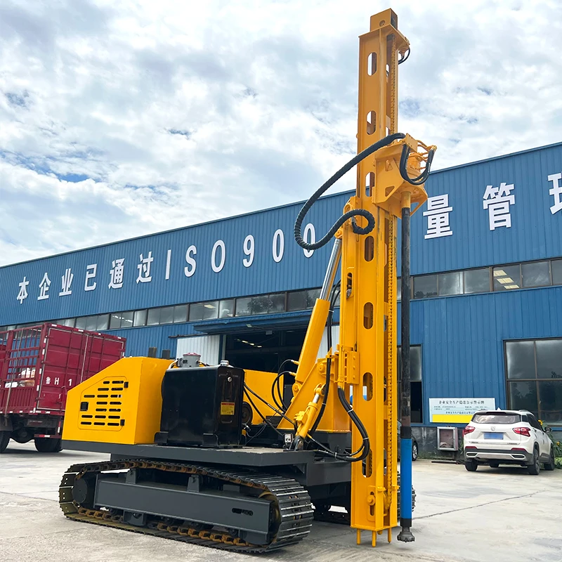 CE Certified 3m Depth Vibratory Hammer Hydraulic Static Pile Driver For Construction Farm Industries Solar Pile Engine Pump