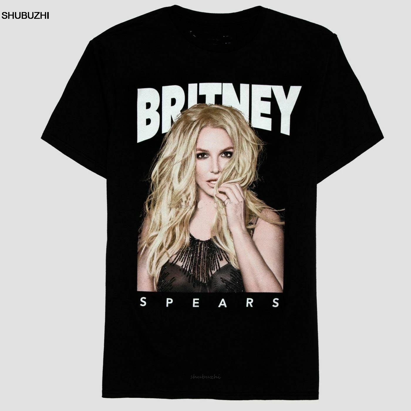 Mens Britney Spears Short Sleeve Graphic T-Shirt - Lava Stone Black cotton tshirt men summer fashion t-shirt euro size