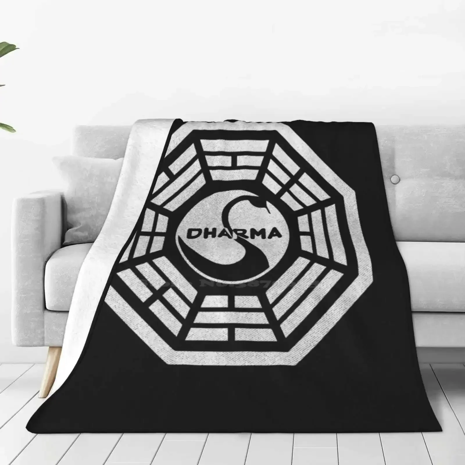 Dharma Initiative Hot Sale Printing High Qiality Warm Flannel Blanket Dharma Lost Tv Shows Oceanic Sci Fi Fanboy Jacob Grunge