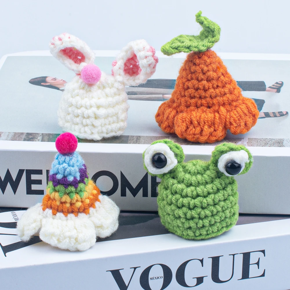 Плетеная вручную декоративная шапка