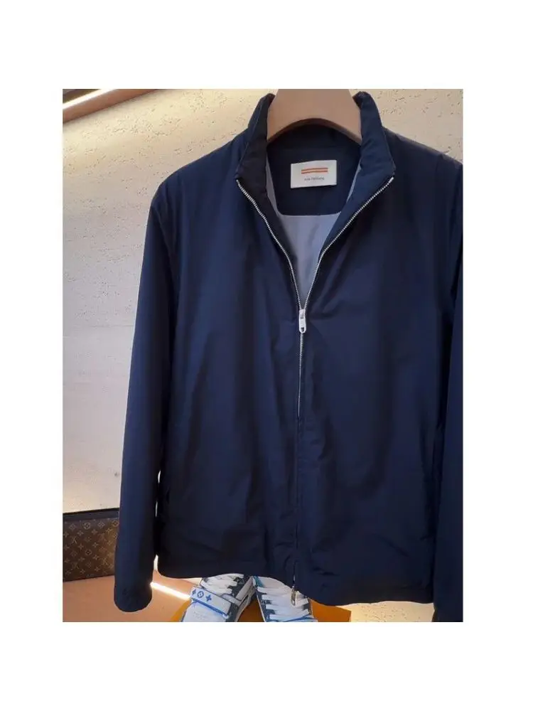 

Универсальная мужская куртка 2025: осенняя модная классика, дышащая повседневная верхняя одежда для молодежи, утепленная флисовая модель приталенного кроя