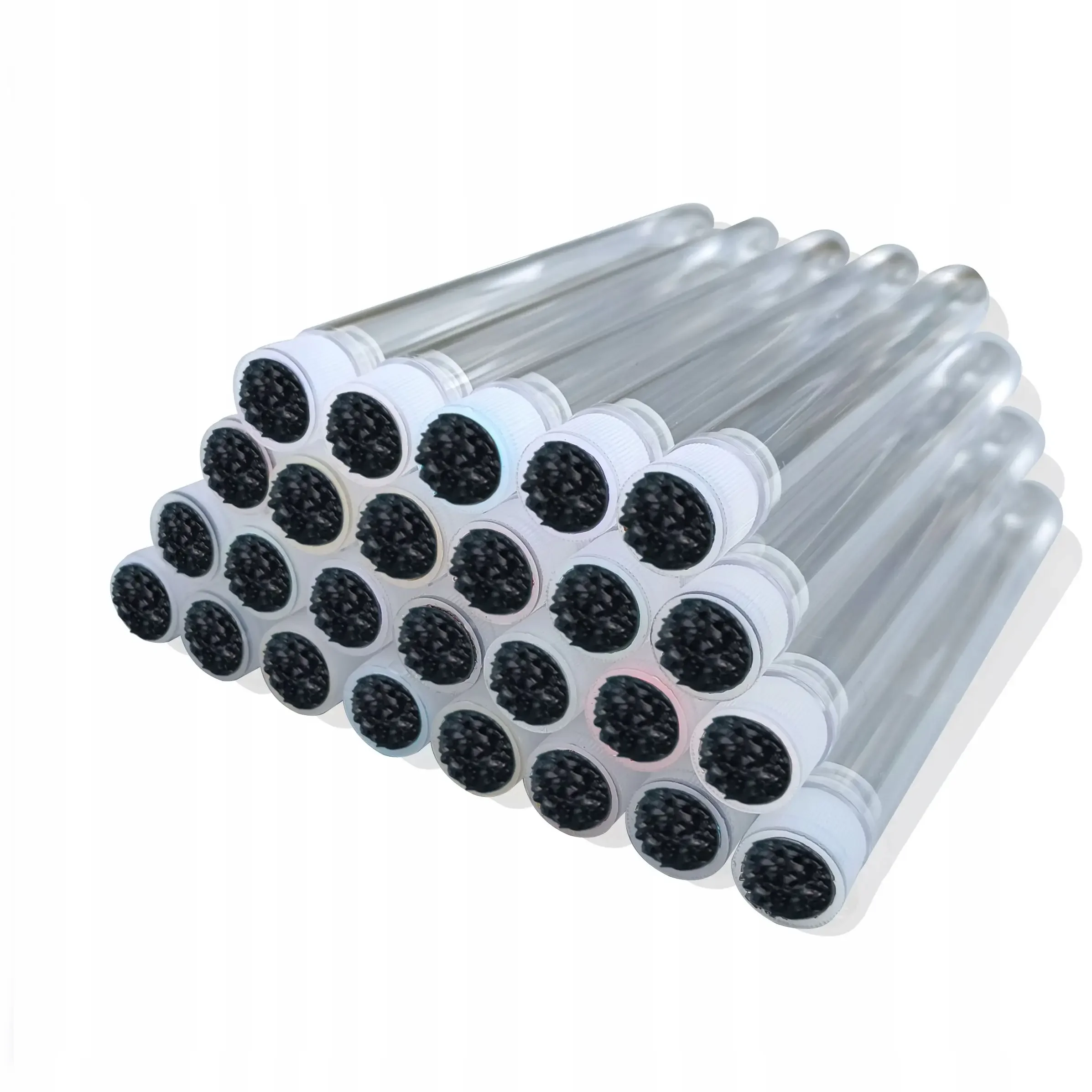 50 Uds. Tubo de cepillo de pestañas reutilizable para extensión de pestañas varitas de rímel desechables aplicador de cepillo de cejas cepillos de pestañas