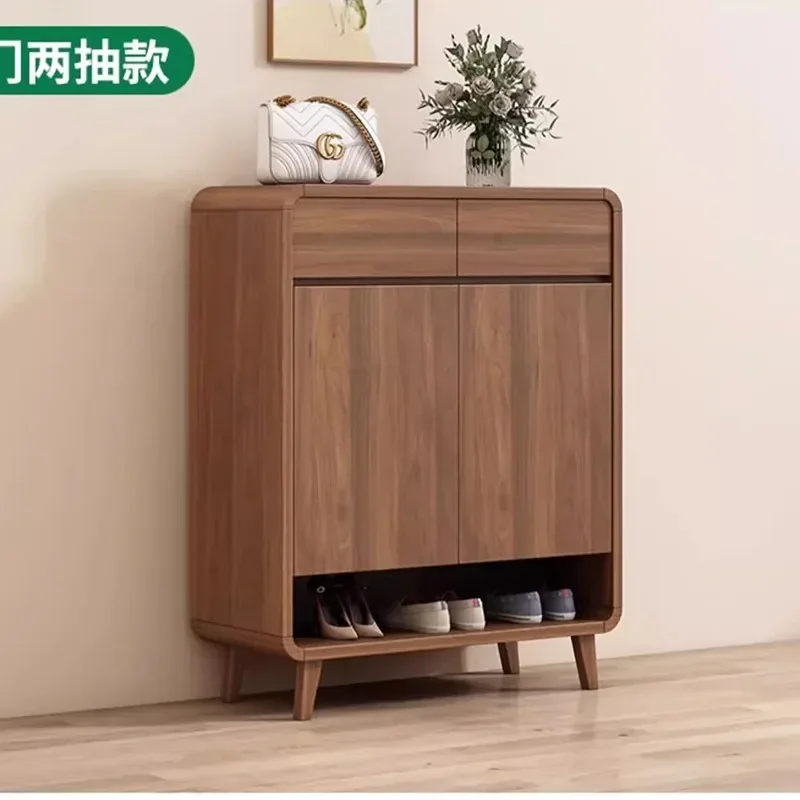 Wooden Shoe Cabinet Household Large Capacity Entrance Cabinet Indoor Balcony Foyer Cabinet Zapateros Home Furniture