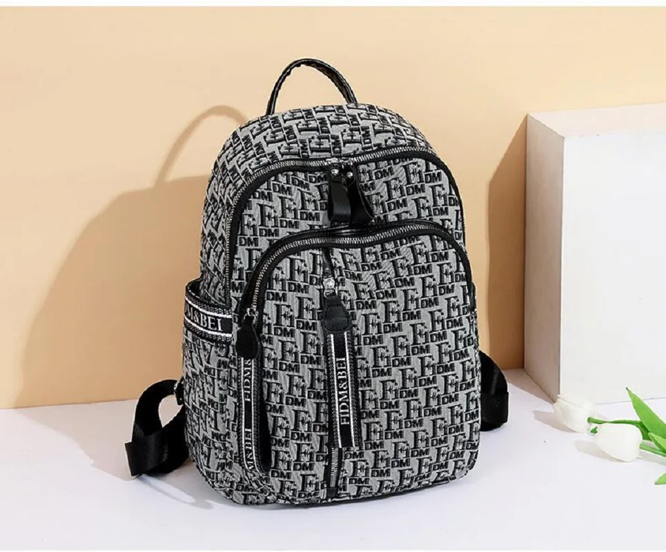 

New Korean Fashion Oxford Letter Designer Travel Backpacks Women's High Capacity Casual Shoulder Bags Student School Bag Totes