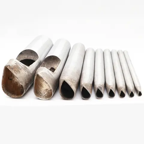 물방울 모양 금속 펀칭 도구, 가죽 공예 몰드 펀처 벨트 구멍 디자인 패턴 절단 다이, 3mm-8mm
