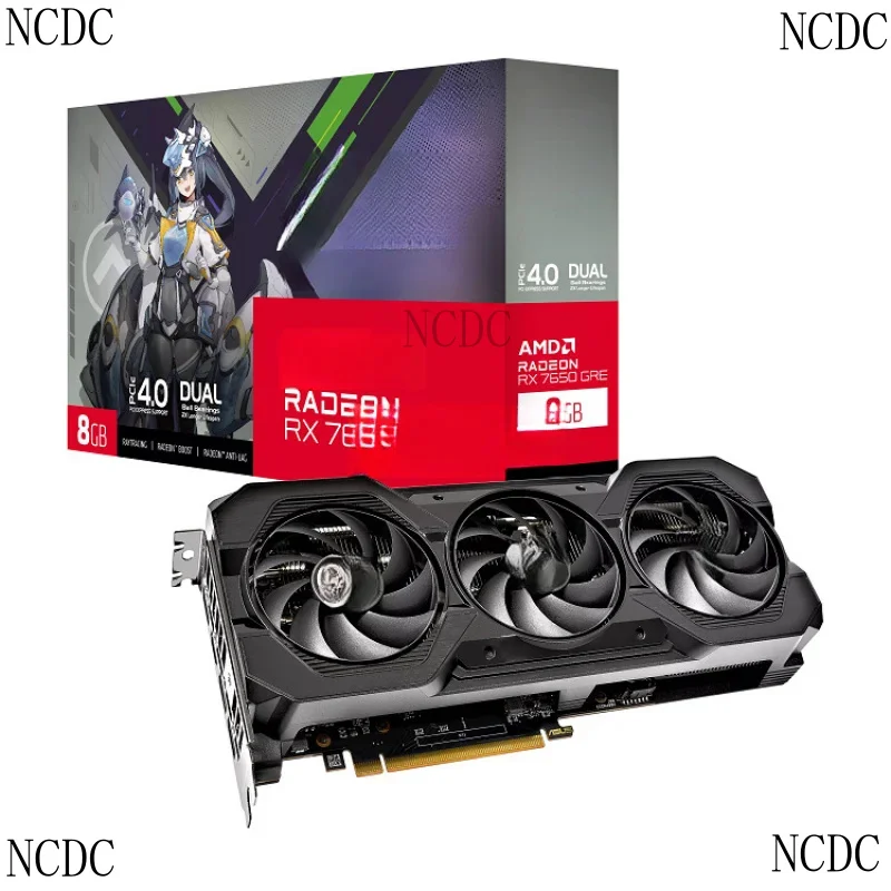 New ATS Rx7650Gre O8G Radeon Megalodon E-Sports Games Graphics Card