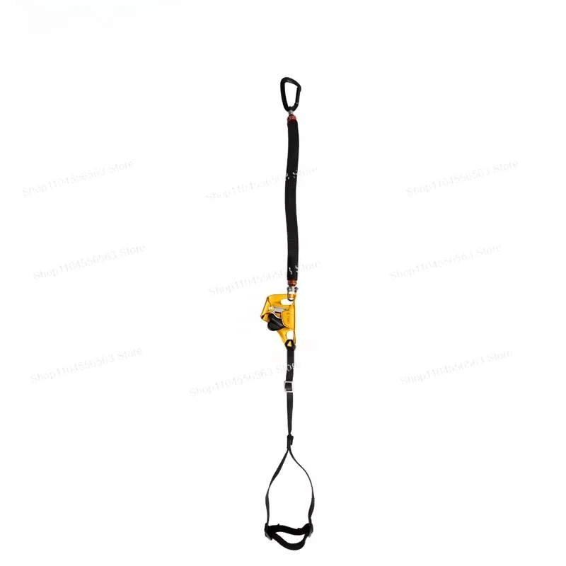 Running Rope Knee type Auxiliary Ascender Pedal with Firefighting Exploration Cave Climbing Auxiliary Walking Rope