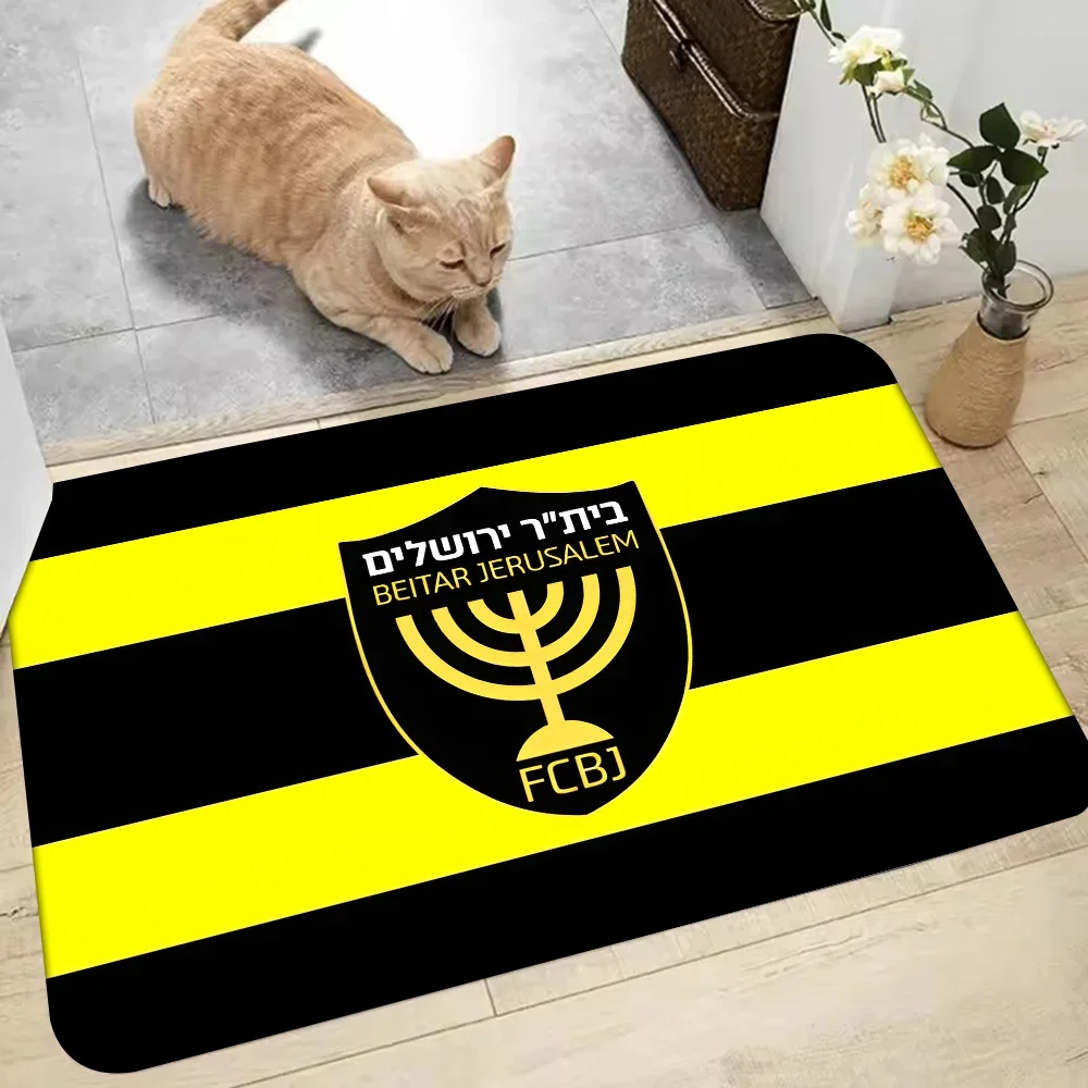 

B-Beitar J-Jerusalem F-FC Floor Mat Doormats Home Carpet Foot Bathroom Absorbent Anti-Slip Home Decor