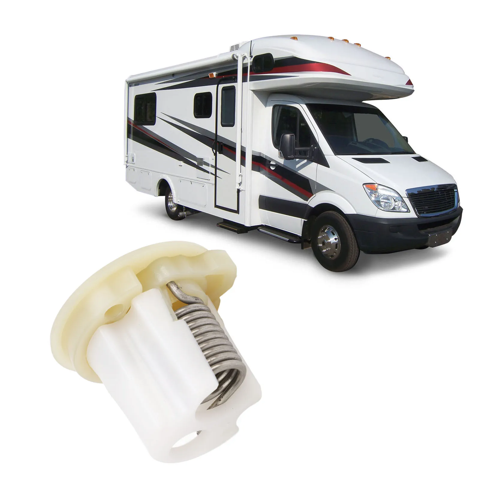 Toilet Spring Cartridge Kit  Performance Easy Installation ABS Plastic RV Spring Cartridge Kit for Traveler Toilets