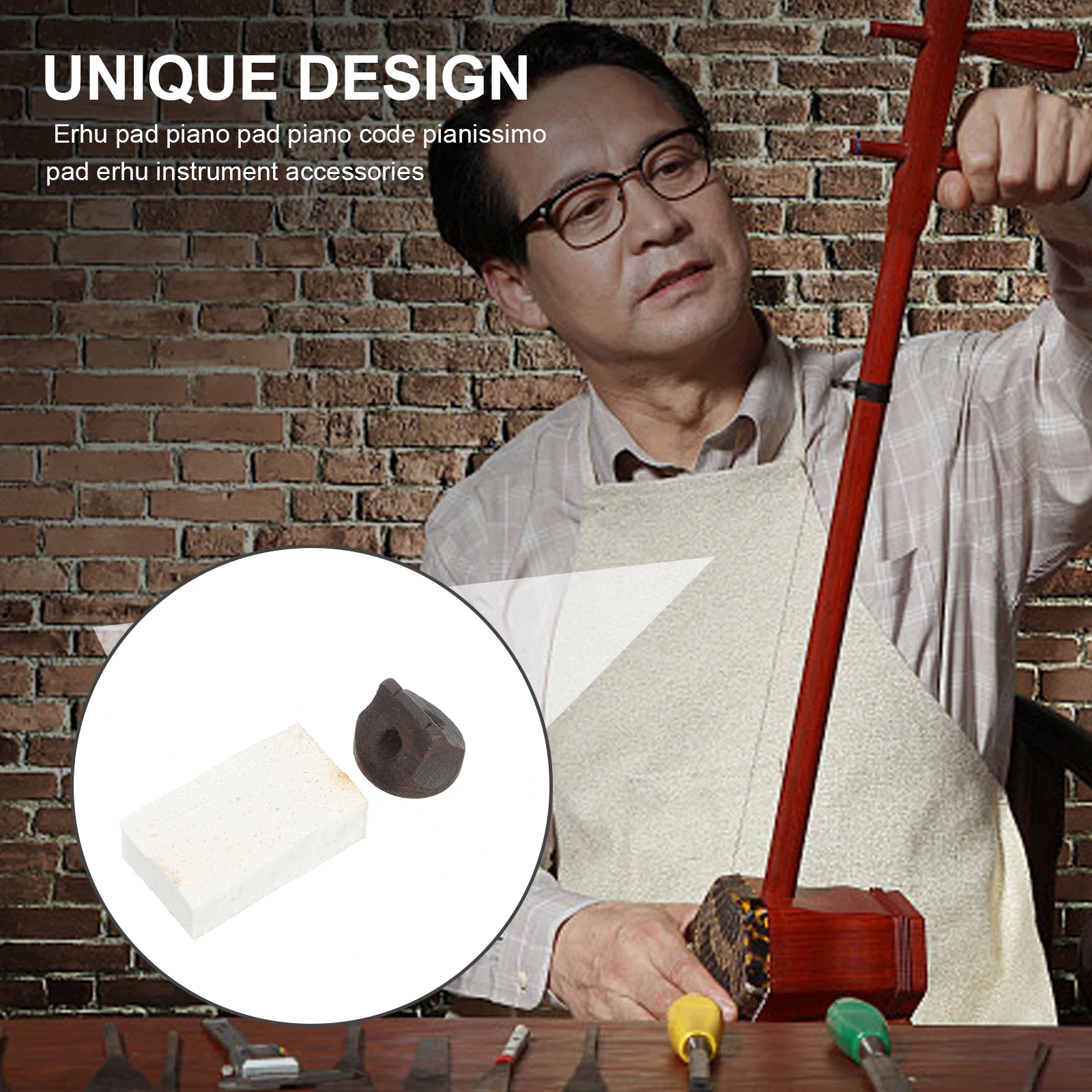 

5 Sets Piano Erhu Using Mute Muffler Practice Useful Felt Practicing Sordine Practical