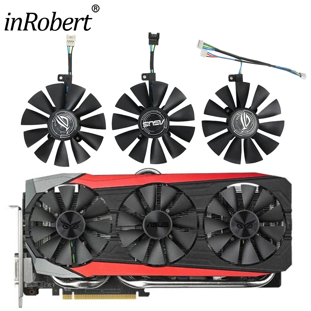 For ASUS AREZ ROG Strix RX VEGA56 VEGA64 580 590 480 OC Edition Graphics Card Cooling Fan 87MM FDC10U12S9-C FDC10H12S9-C