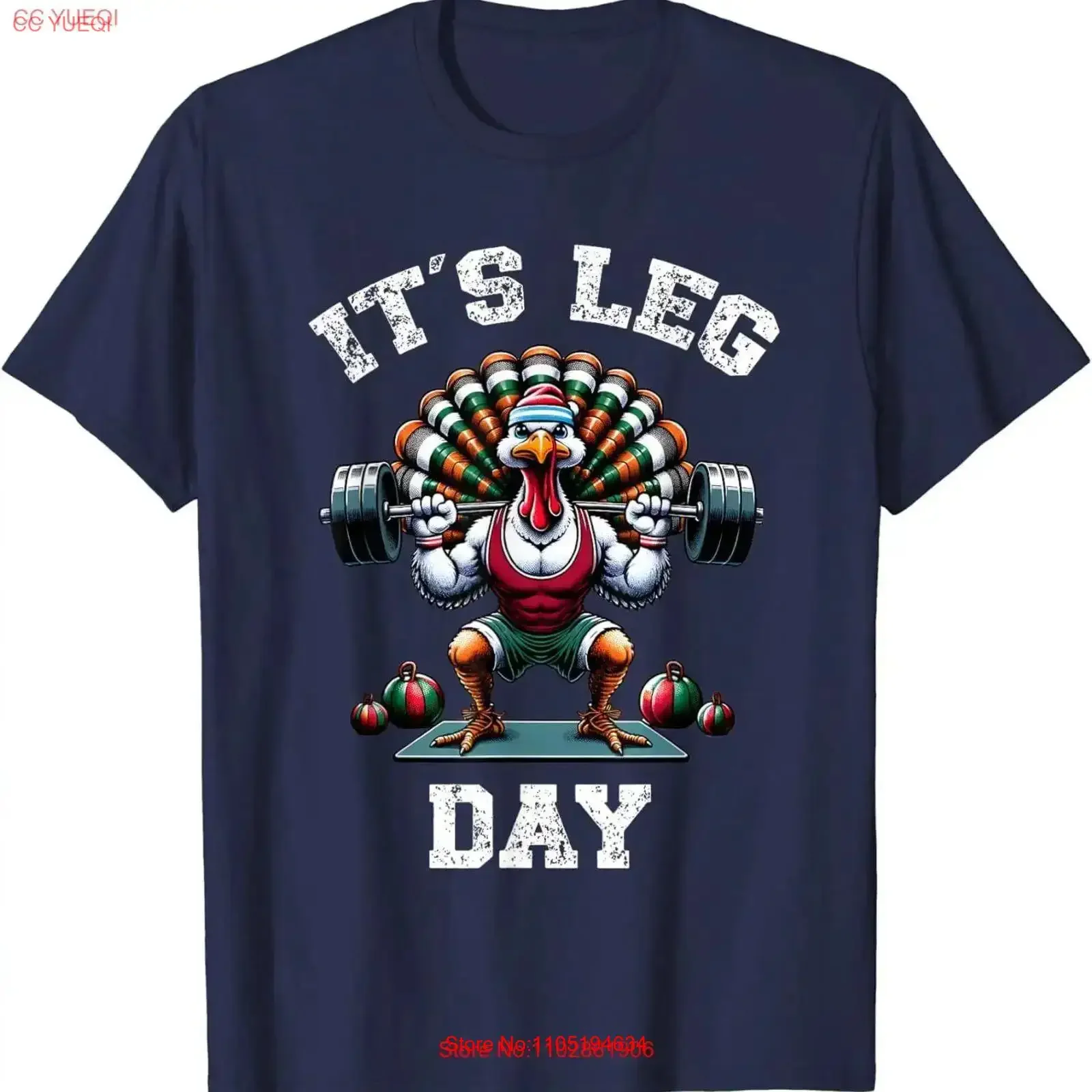 Its Leg Day Funny Turkey Exercise Thanksgiving T Shirt vintage Washed Casual Stretched Top For Everyday Wear homme Comfortable