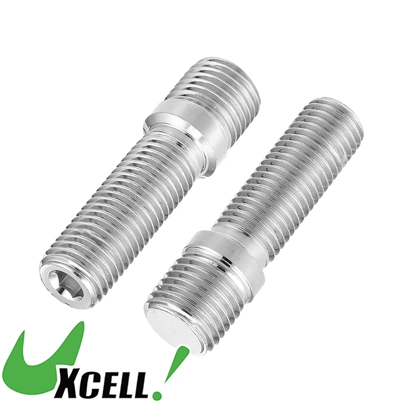 UXCELL 10pcs 50mm Vehicle Hub Tyre Screw Bolt Wheel Stud Bolts M14x1.5 to M12x1.5 for Audi for Volkswagen for Mercedes Benz