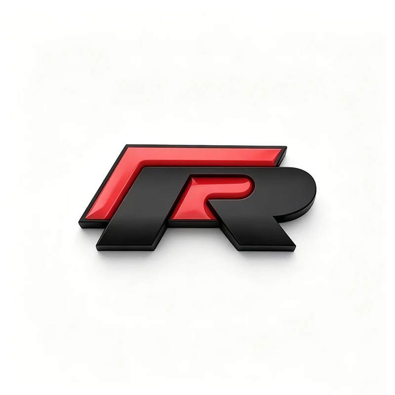 3D Metall R-Logo Aufkleber Auto Heckklappen-Emblem Aufkleber für VW Golf 5 6 7 MK7 MK6 Polo Jetta Scirocco Beetle Passat Tiguan