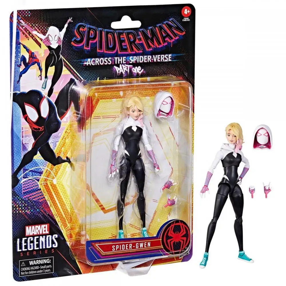 Hasbro Marvel Legends Series Spider-Man Across The Spider-Verse Spider-Gwen 6-Inch Action Figure Toy with 4 Accessories Gift