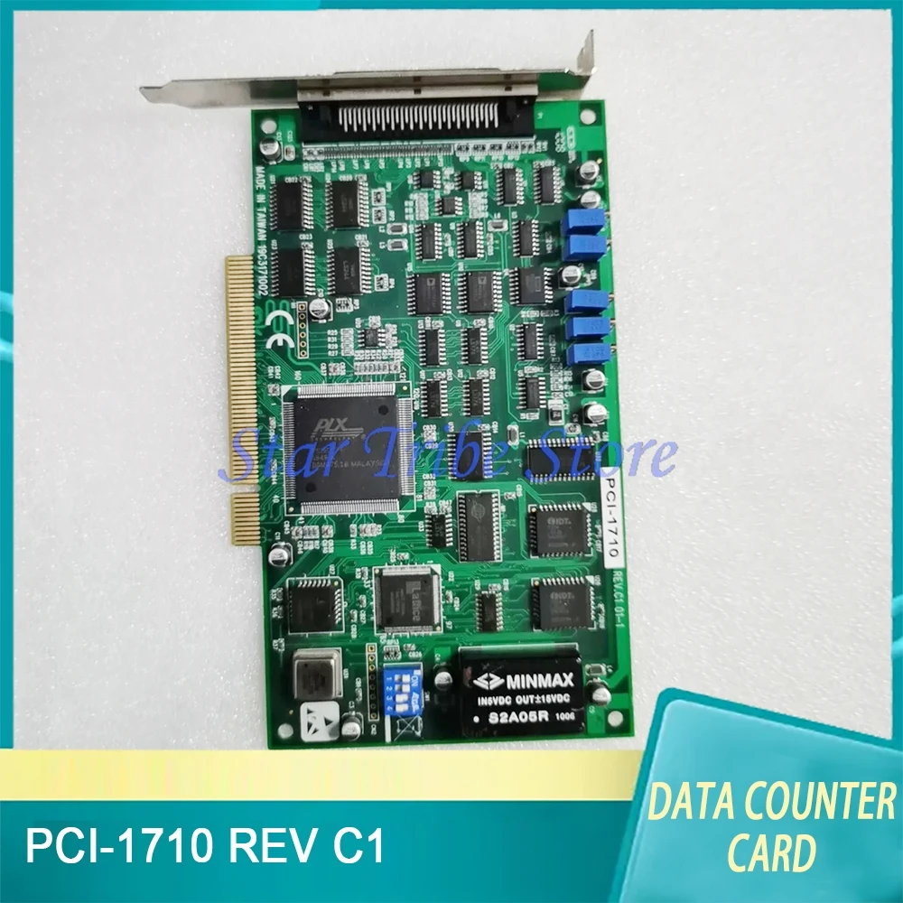 

PCI-1710 REV C1 01-1 Data Capture Card Acquisition Card Works Perfectly