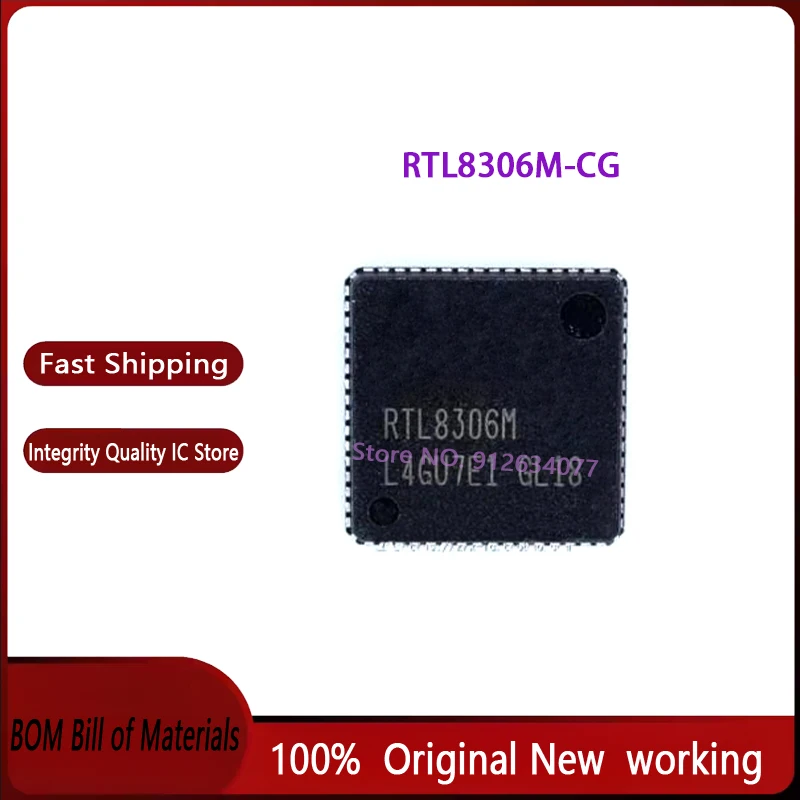 

10 шт. ~ 100 шт./лот RTL8306M-CG RTL8306M RTL8306 QFN-64