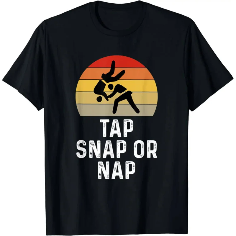 MMA Judo Tap Snap or Nap T-Shirt Graphic T Shirts Tops Shirts Shirts for Men Streetwear Men T-Shirt