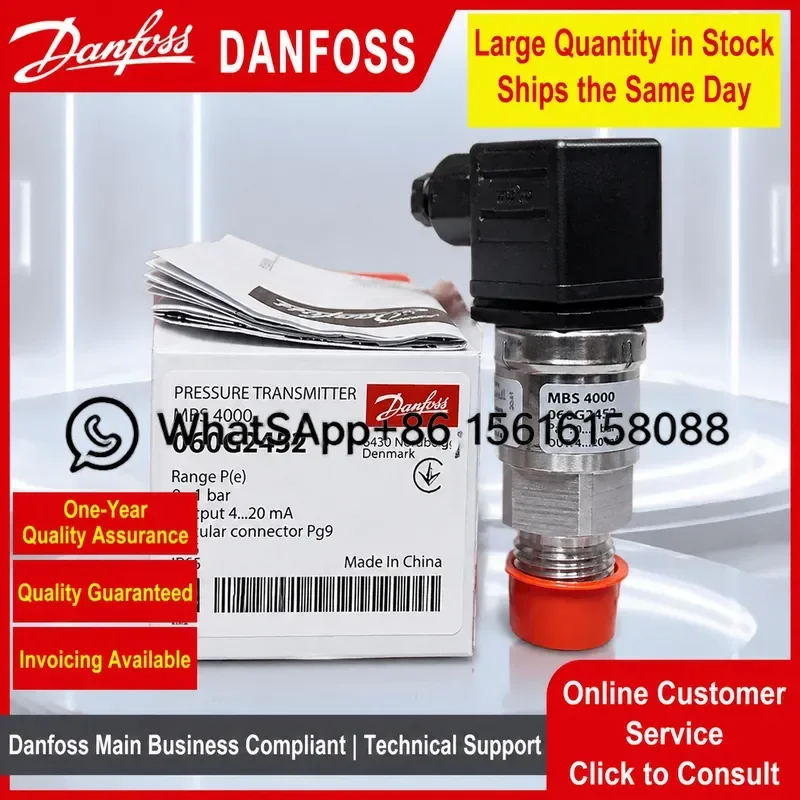 Danfoss MBS 4500 Pressure Transmitter 060G2452 0-1bar 4000-1021-A1AB08-0 Industrial Sensor High Precision Reliable Quality