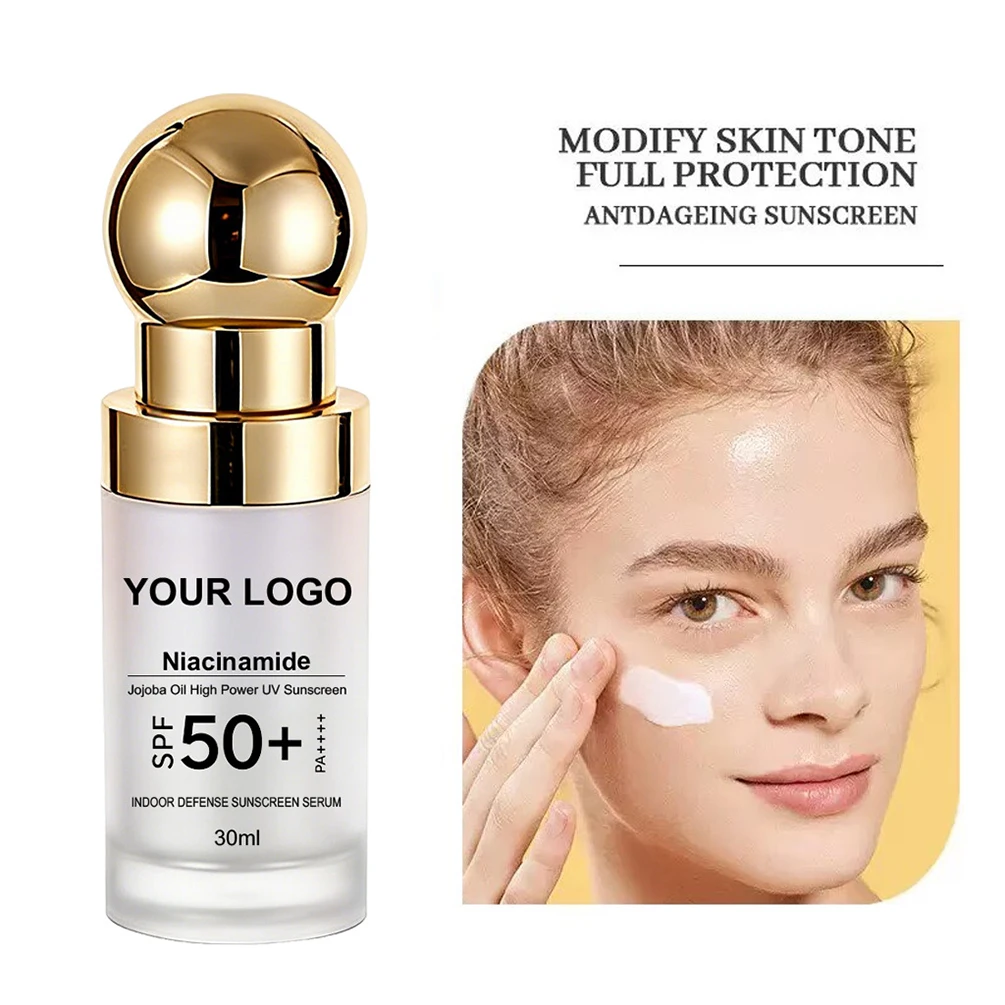 Protective Essence Primer Private Label Vegan 30ml SPF50+ Non-greasy Niacinamide Moisturizing Fast-absorbing Custom Logo Makeup