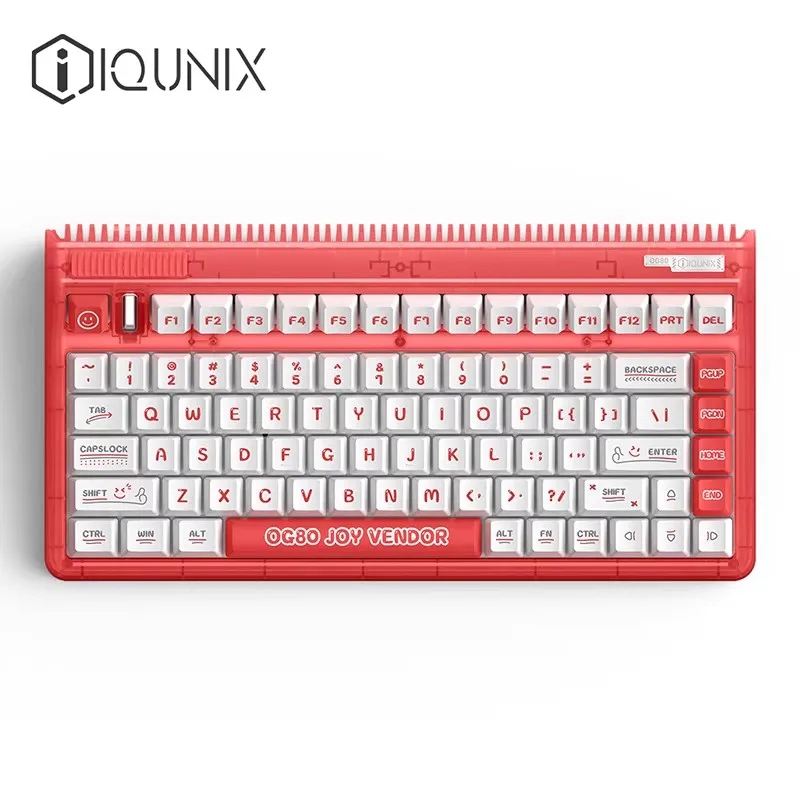 

Original IQUNIX OG80 lavandin lavender 83Key Wireless Hotswap RGB Mechanical Keyboard