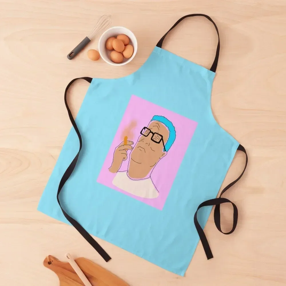 Hank Hill Smokin' a Cheeto Puff Apron Manicurists work gowns for women cleaning Apron